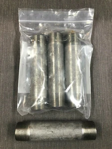 Merit Brass Welded 304/304L Stainless Pipe Nipple 1" NPT X 5-1/2" Long SCH 40 - Picture 1 of 3