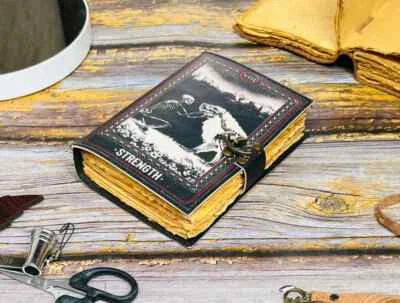 Handmade Celestial Triple Moon Grimoire Journal blank Diary For Unisex Adult - Image 1 of 4