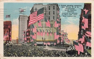 LP10 Atlanta Georgia 1917 Flagge Hissungstag General Holz Postkarte - Bild 1 von 2