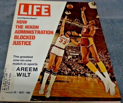 MAR 1972 LIFE MAGAZINE KAREEM ABDUL JABBAR COVER NO LABEL GOOD CONDITION! - Image 1 of 4