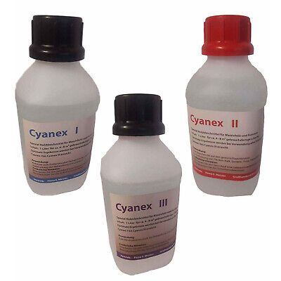 CYANEX II SET 3x1L Bleichmittel Holz Abbeizmittel Für Lacke Polituren Farbe • 59.90€