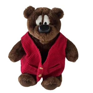 Vintage 1990s Humphrey B Bear Sitting Soft Plush Toy By CA Australia 32cm Tall - Picture 1 of 9