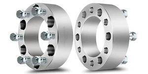 2x 6x5.5 Wheel Spacers Adapters 2" Inch 7/16-20 For Chevy GMC 6 Lug K10 Blazer - Picture 1 of 24