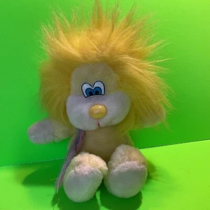Vintage Plush Lion Stuffed Animal Wild Mane Funny Comical 10” Yellow T - Bild 1 von 10