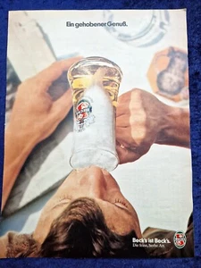Beck´s Bier, originale Bier Werbung aus 1979 Humpen - Bild 1 von 1