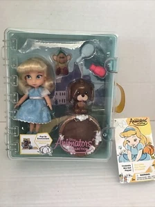 NIB Disney Animators' Collection Cinderella Mini 5" Doll Toy Play Set Bruno Gus - Picture 1 of 9