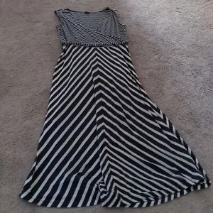 Talbots Blue and white striped maxi dress size 1Xp - Picture 1 of 11