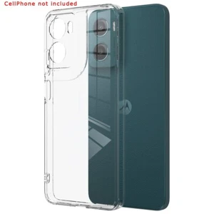 PC rigido di alta qualità + custodia morbida TPU Edge: ideale per cellulare Motorola G05/E15 - Foto 1 di 6