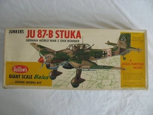 Guillow's Balsa Wood German Junkers JU87B Stuka Flying Model Airplane Kit #1002 - Picture 1 of 9