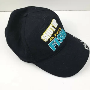 Shut Up and Fish Black Cap - Picture 1 of 5