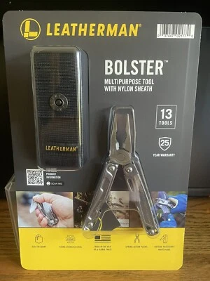 HERRAMIENTA MULTIHERRAMIENTA LEATHERMAN BOLSTER 13 CON FUNDA NIP 25 AÑOS DE GARANTÍA HECHA EN EE. UU. Foto 1 de 4