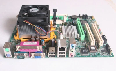 Biostar K8M800 Motherboard + AMD Sempron LE-1250 2.2GHz CPU, AM2, Micro ATX, 1GB - Image 1 of 3