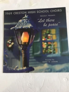 The CRESTON HIGH SCHOOL CHOIRS 1969 Let There Be Peace Vinyl Record Ships N 24h - Picture 1 of 4
