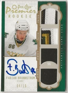 2008-09 OPC Premier Gold Spectrum Jersey Auto Rookie #52 Fabian Brunnstrom 04/15 - Bild 1 von 2