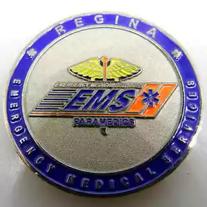 EMERGENCY MEDICAL SERVICES EMS PARAMEDICS UBIQUE #002 CHALLENGE COIN - Picture 1 of 5