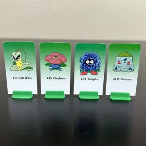 Pokemon Sorry Board Game 2000 - Replacement Green Movers W Stands Only - Picture 1 of 2