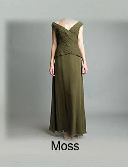 НОВЫЙ выпуск Нью-Йорк 4 Moss бусина сутулиться верхний шелк мяч платье коктейльное длинное платье $249 - Изображение 1 из 4