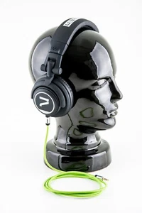 7even Kopfhörer schwarz-grün/ The Headphone black/ green Dj Sport Hifi Kopfhörer - Afbeelding 1 van 1
