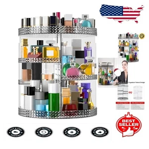Essential 360° Acrylic Makeup Storage Organizer - 7 Layers & 20 Compartments - Picture 1 of 11