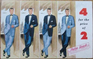 Joliet, IL 1950er Jahre Bekleidungsgeschäft Werbung Postkarte, Herrenmode - Bild 1 von 1