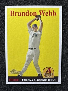 Diamondbacks Brandon Webb #340 2007 Topps Heritage QTY Arizona - Imagen 1 de 2