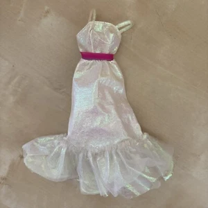 Crystal Barbie Dress Silver White Iridescent Holographic 1983 Mattel 4598 - Picture 1 of 7
