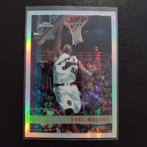Topps Chrome 1998 - Karl Malone #166 Refractor - Bild 1 von 2