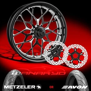 Performance Machine 21 x 3.5″ Galaxy Platinum Front Wheel Kit Harley Touring PM - Bild 1 von 1