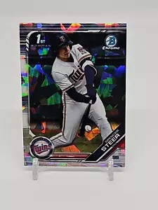 Spencer Steer 2019 Bowman cromo zafiro refractor radiocontrol novato Cincinnati Reds 🔥 - Imagen 1 de 10