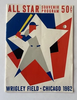 1962 MLB All Star Game Program Wrigley Field Chicago - Image 1 of 4