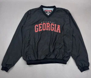 Georgia Bulldogs Windbreaker Herren Medium schwarz Pullover V-Ausschnitt Franchise Club - Bild 1 von 11