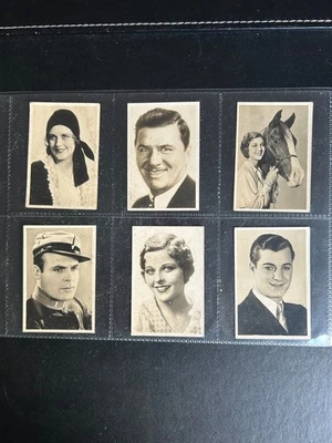 6 x BOYS CINEMA - FILM STARS (BLACK) - VG - Image 1 of 2