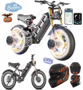 NUOVO eAhora Romeo II 2500W 52V 60AH Bicicletta Elettrica Doppio Motore E-Bike 20" E-MTB - Foto 1 di 20