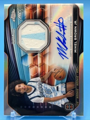 2023-24 Topps Chrome OTE Overtime Elite Auto Mikel Brown Jr. #RJA-MB - Image 1 of 2