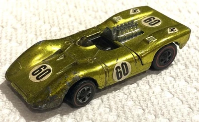 1969 Hot wheels Redline Ferrari 312p metallic lime Green - Image 1 of 4