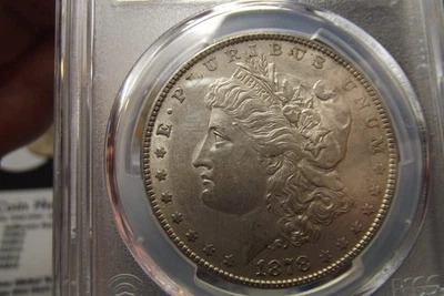 1878-P 7TF Rev. of 78 Morgan Silver Dollar PCGS AU Details - Image 1 of 4