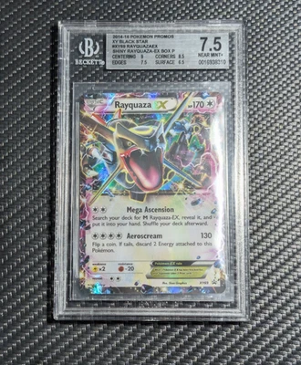 2015 POKEMON XY BLACK STAR PROMO #XY69 RAYQUAZA EX BGS 7.5 NEAR MINT+ - Image 1 of 2