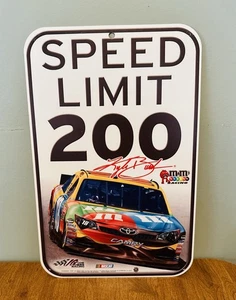 NASCAR Kyle Busch Speed Limit 200 Sign Plastic 16 1/2"  x  10 3/4" - Picture 1 of 7