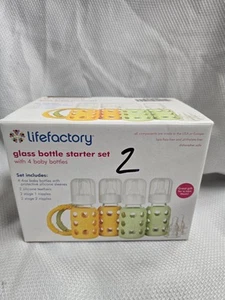 Lifefactory Glass Baby Bottle Starter Set - Picture 1 of 6