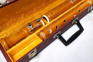 ZEN-ON 2000B Tenorblockflöte Holz Barock Fingern mit Hartschalenkoffer Putzstab - Bild 1 von 22