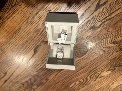 MICHELE SWISS 29MM URBANMINI DIAMOND 2 TONE DRESS WATCH, MWW06x000046, NIB - image 1 of 3