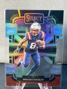 2023 Panini Select Demario Douglas Rookie DieCut Tri Color Prizm RC #68 Patriots - Picture 1 of 2