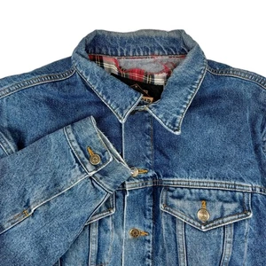 Guide Gear Denim Jacket Mens XL Blue Fleece Lined Pockets Rugged Outdoor Winter - Picture 1 of 17