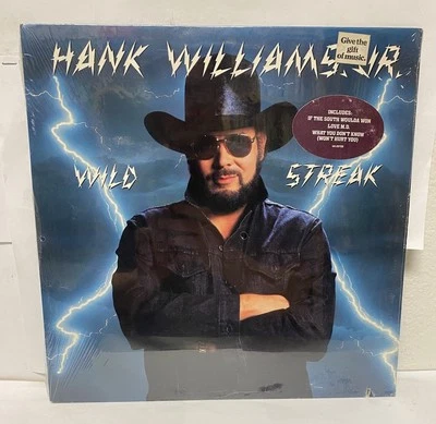 Hank Williams Jr. Wild Streak 12” LP SEALED with Hype Sticker 1225725 - Image 1 of 2