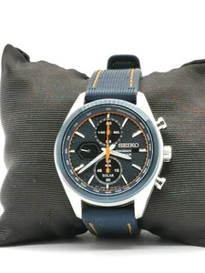 Seiko Macchina Sportiva Solar Chronograph V178-0BH0 Stainless Steel Mens Watch - Picture 1 of 12
