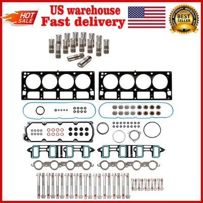 for Chevrolet 6.0L 6.2L 2007-2016 NON-AFM Lifters KIT Head Gasket Set Bolts KIT Foto 1 de 4