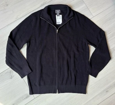 Cárdigan Suéter H&M Calce Regular Cremallera Completa Tejido Azul Para Hombre Talla Mediana Nuevo con Etiquetas Foto 1 de 4