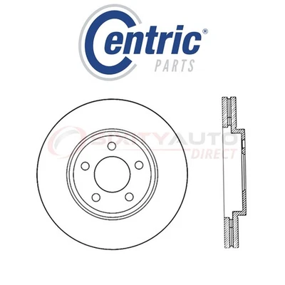 Centric C-TEK Disc Brake Rotor for 2003-2011 Mercury Grand Marquis 4.6L V8 - dl Foto 1 de 4