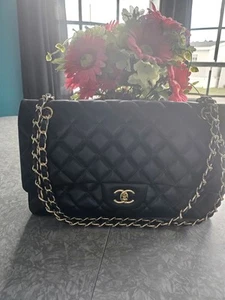 Chanel Lambskin Quilted Jumbo Double Flap Bag Shoulder Bag - Picture 1 of 12