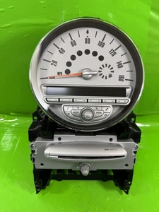 MINI R55 R56 R57 SPEEDOMETER CLOCKS BOOST CD RADIO PLAYER HEAD UNIT 2006-2014 - Picture 1 of 23